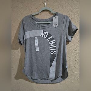 Xersion Quik-Dri Tee shirt, Gray No Limits, Size Medium